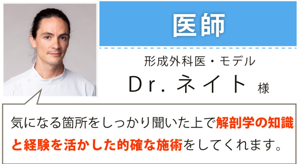 医師 形成外科・モデル Dr.ネイト様